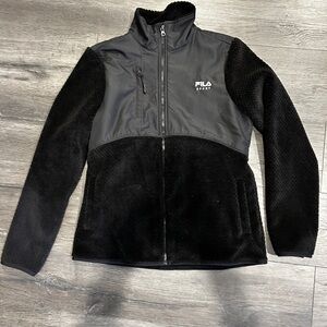 NWOT Fila Sport Black Fleece Jacket